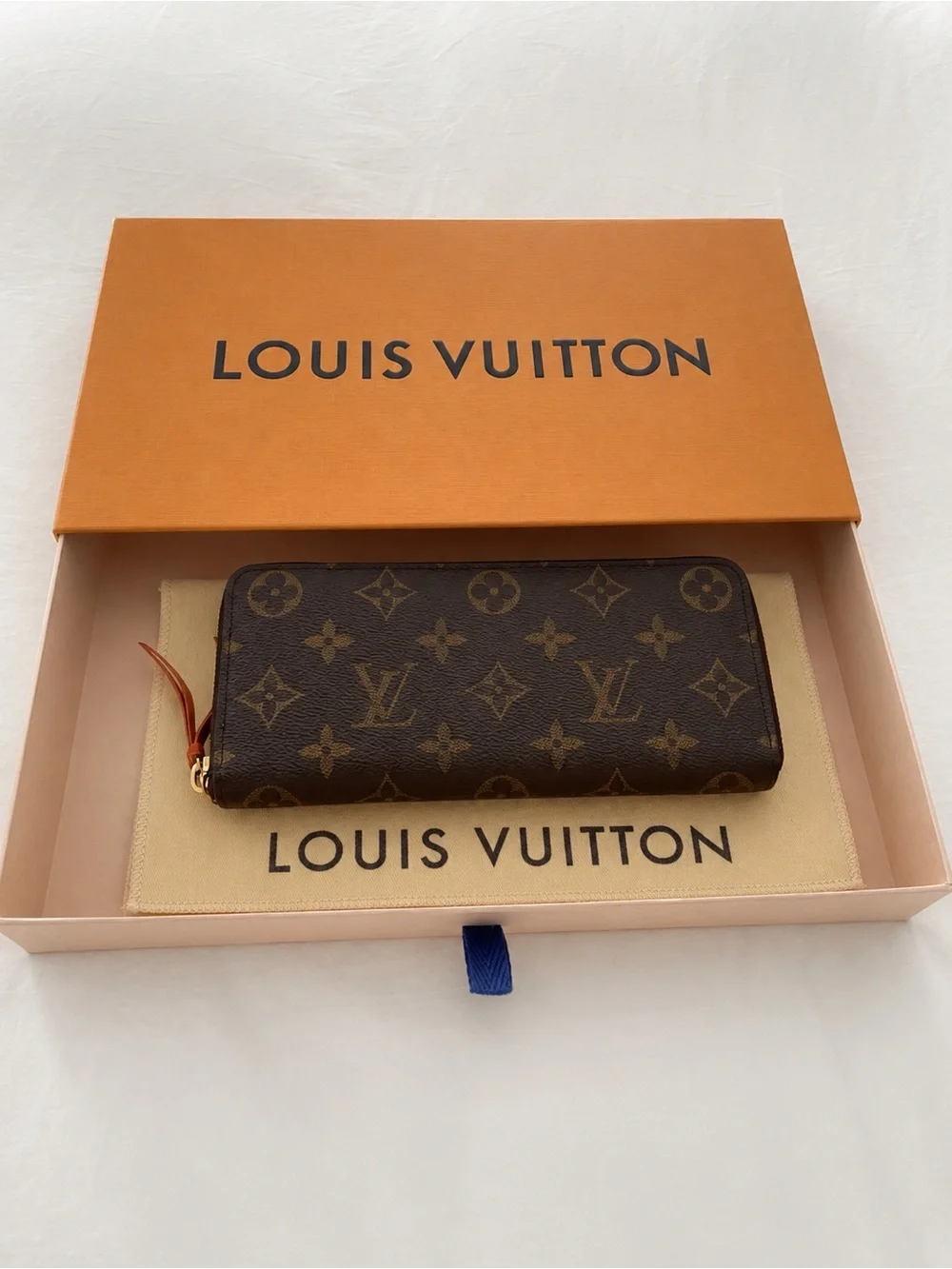 Louis Vuitton Monogram Zip Around Wallet Brown